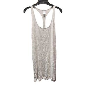 Calvin Klein Womens Long White Sleep Tank Racerback XS